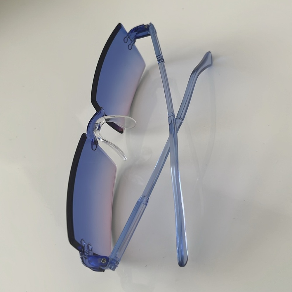 Blue rimless glasses - Picture 5 of 9